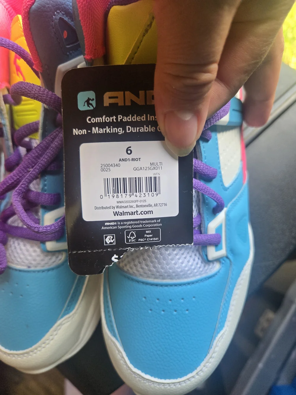 And1 Kids Sneakers - Blue, Pink & Purple